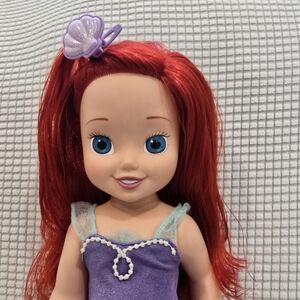 Mermaid Doll with Red Hair and Purple Outfit